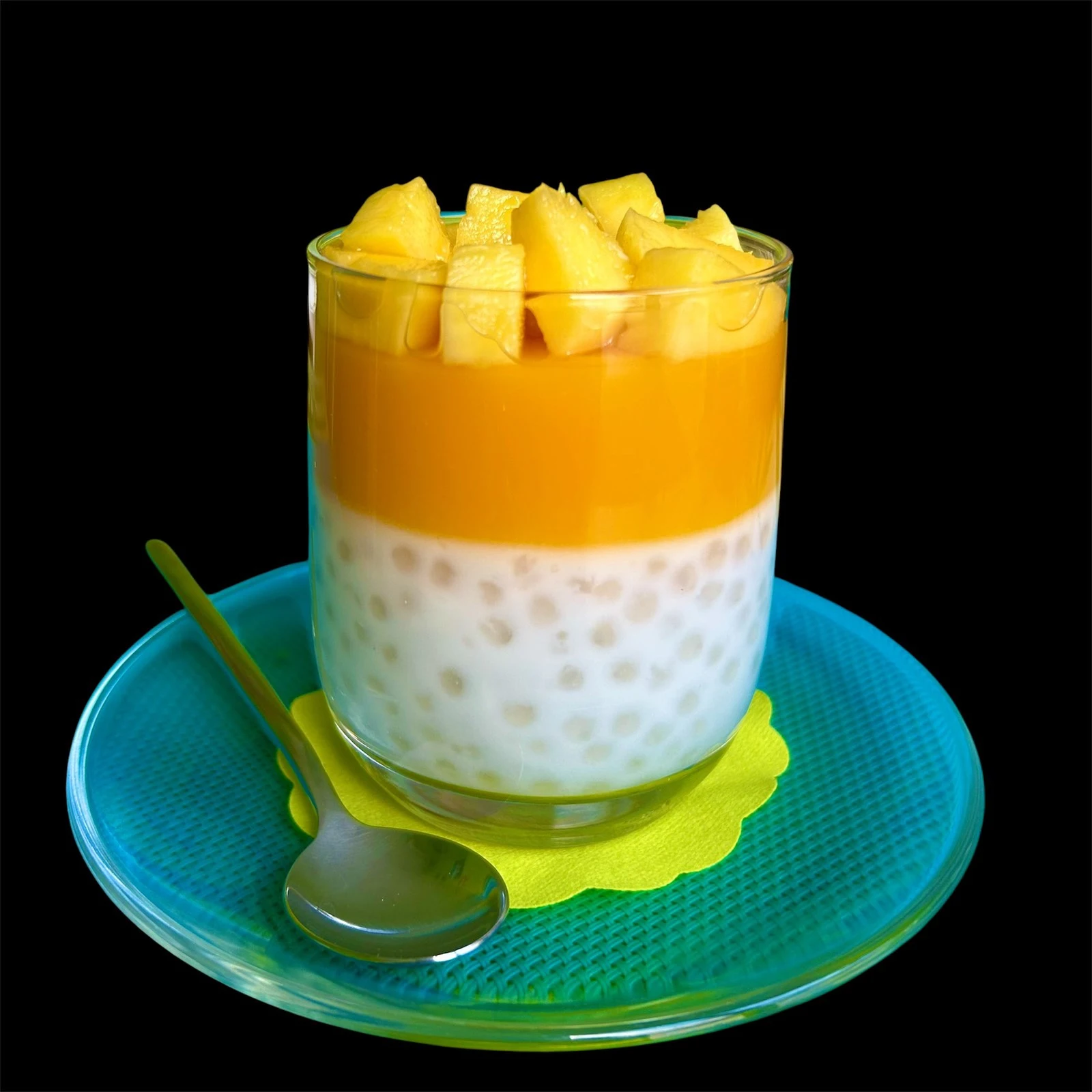 Mango tapioka puding