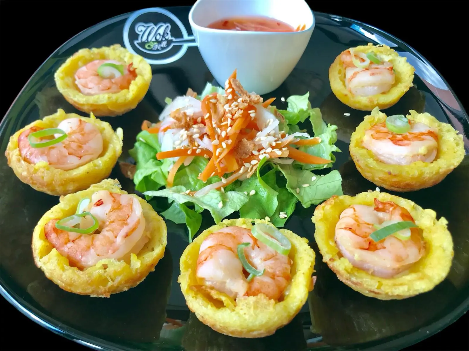 Mini hrustljave riževe palačinke (Fried Crispy Rice Pancakes)