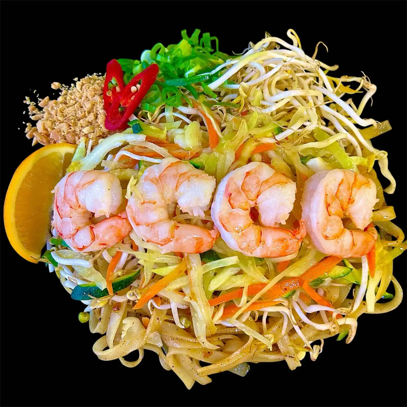 Riževi rezanci z omako Teriyaki (Stir-fried Rice Noodles With Teriyaki Sauce)