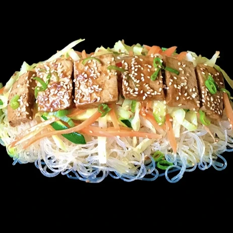 Pečeni stekleni rezanci (Stir-fried Glass Vermicelli)