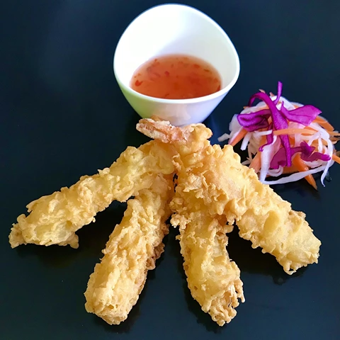 Ocvrte kozice (tempura)